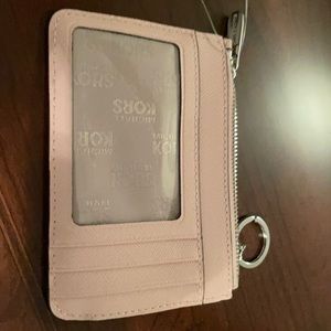 Michael koors new mini leather pink wallet